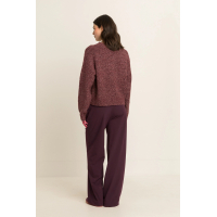 Expresso Broek Fudge Dark Red